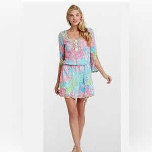 Lilly Pulitzer Delisa Dress Let’s Cha Cha size small NWT